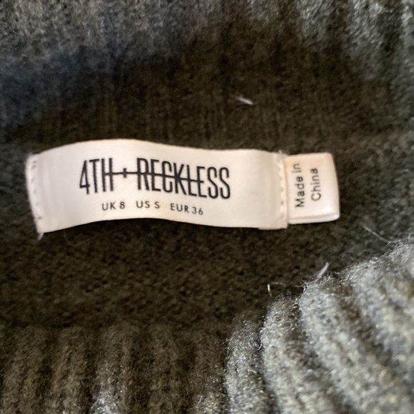 4th & Reckless Green Sweater NWOT - Picture 7 of 8